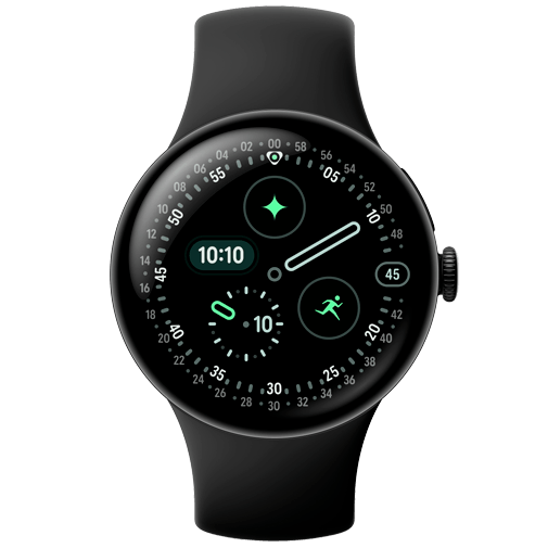 Google Pixel Watch 4 41mm Zwart (Zwarte Band)